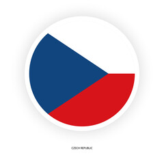 Czech republic button flag with shadow on dark grey background. The Czech Republic, also called by its short-form name, Czechia, is a landlocked country in Central Europe