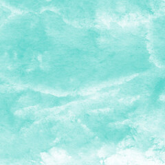 Aqua ink and watercolor texture on white paper background. Paint leaks and decalcomania effects. Hand-painted gouache abstract image. Mess on the canvas.