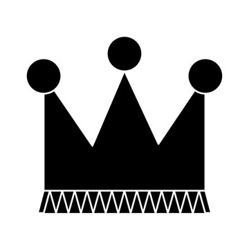 crown icon image, silhouette style