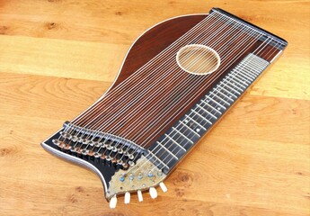 Zither (Antique stringed musical instrument, concert zither)
