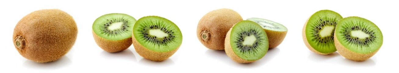 Fototapeta na wymiar Kiwi fruit isolated on white