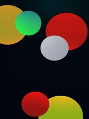 Bright multicolor abstract circles Easter decoration web template cover book school presentation creativity concept