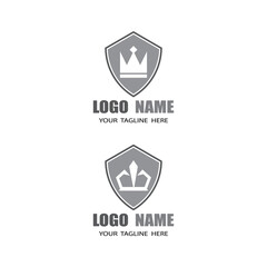 Crown Logo Template vector icon illustration design
