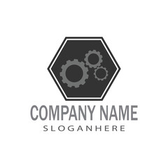 Gear Logo Template vector icon illustration design