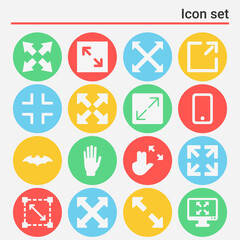 16 pack of beyond  filled web icons set