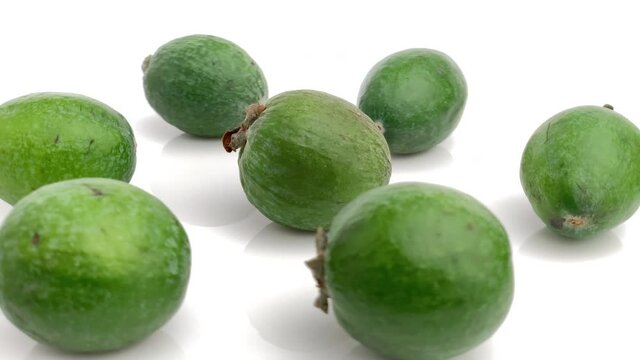 feijoa isolated on white background