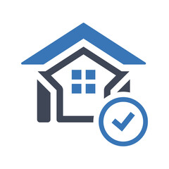 Home loan approve icon
