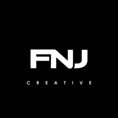 FNJ Letter Initial Logo Design Template Vector Illustration