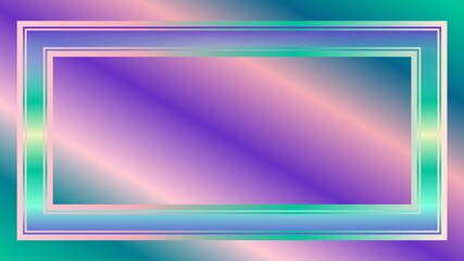 An abstract multicolored gradient border background image.