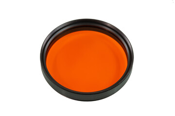 Yellow-orange filter, Arnz-jena ultrasorbanfilter, Photographic filter - isolated, Analog photography, Lomography