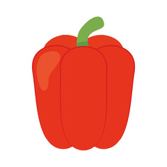 red pepper icon, colorful design