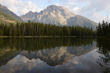 Fototapeta na wymiar Leigh Lake at Grand Teton National Park