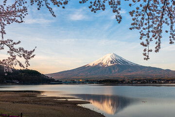Mt. Fuji, Japan on Lake Kawaguchi