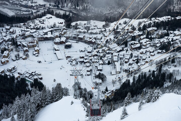 Wengen mountain village in the Bernese Oberland of central Switzerland. Part of the Jungfrauregion.