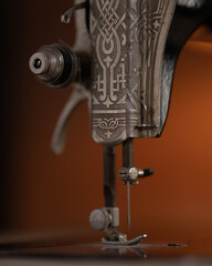 sewing machine in detail