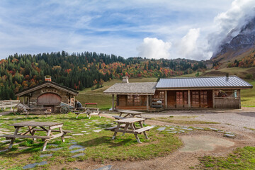 Obraz premium Col des Aravis, haute Savoie