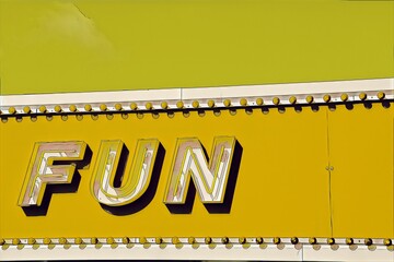 fun day out at the seaside sign