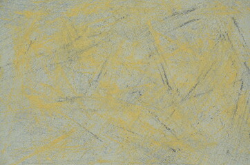 texture of paper. gray background with yellow spots and dark stripes. abstract drawing