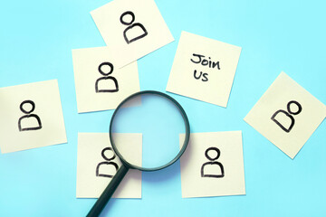 Join US , Job Recruitment and Hiring Concept