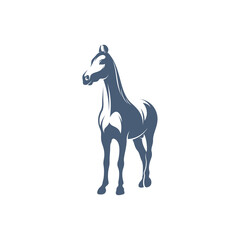Fototapeta na wymiar Horse design vector illustration, Creative horse logo template, icon symbol