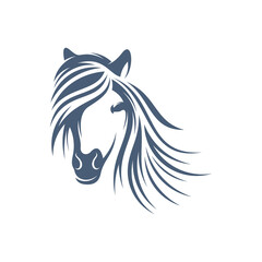 Horse design vector illustration, Creative horse logo template, icon symbol