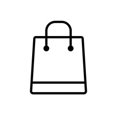 Shopping bag vector flat icon
