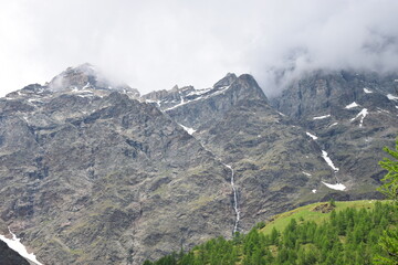 Obraz premium Valle d'Aosta Cervinia Lago Bleu