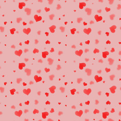 A seamless pattern of flying gentle hearts for packaging or postcard design. the concept of love and happiness.