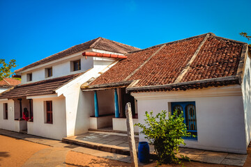 Tamil Nadu Style Heritage Home. The World Heritage Place in Dakshina Chitra Museum, South India, Tamil Nadu