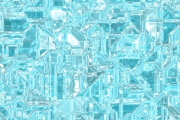 artistic light blue electronic crystal template digital graphics texture illustration