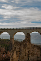 Isernia, Molise, ruins of the Celestial Convent of S. Spirito. View.