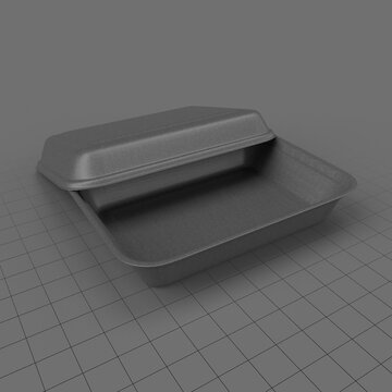 Take out polystyrene lunch box 4