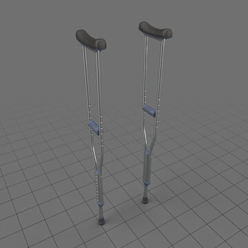 Lightweight underarm crutches
