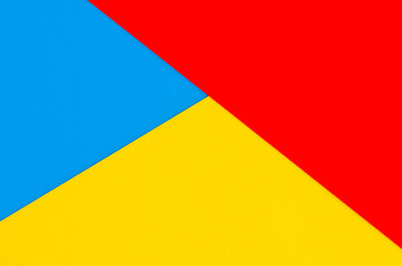 Bright background. Multi-colored red yellow blue graphic background. View from above