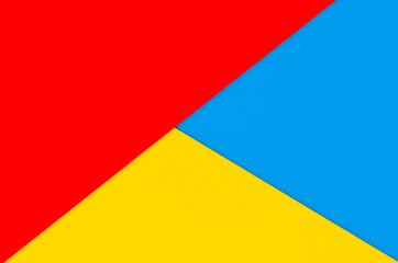 Bright background. Multi-colored red yellow blue graphic background. View from above