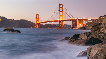 Golden Gate Bridge by dawn 