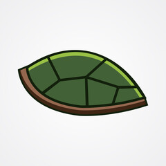 tortoise shell vector, turtle shell. vector illustration.