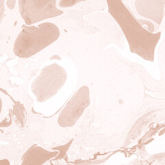 Creamy marble ink texture on watercolor paper background. Marble stone image. Bath bomb effect. Psychedelic biomorphic art.