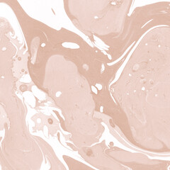 Creamy marble ink texture on watercolor paper background. Marble stone image. Bath bomb effect. Psychedelic biomorphic art.