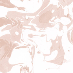 Creamy marble ink texture on watercolor paper background. Marble stone image. Bath bomb effect. Psychedelic biomorphic art.