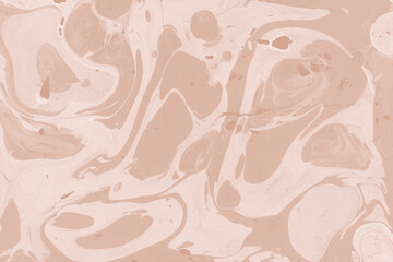 Creamy marble ink texture on watercolor paper background. Marble stone image. Bath bomb effect. Psychedelic biomorphic art.