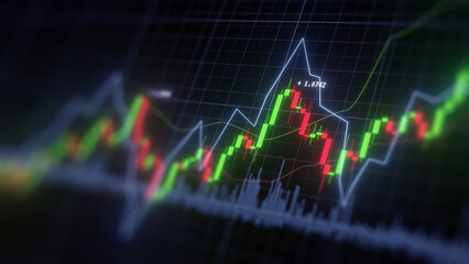 Business investment finance analysis data statistics digital stock market exchange forex trading...