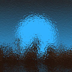 water reflection patterns shapes and abstract designs of stylized cityscape urban skyline silhouetted against blue light at dusk