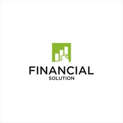 Financial Solution Logo Featuring Road to Success and Growth Line Elements for Investment and Real Estate, Modern Minimalist Design with Abstract Chart Concept for Business Brand Identity