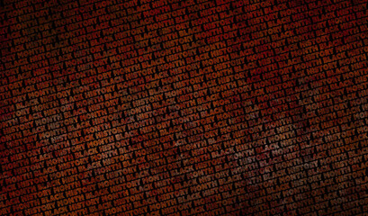 A red and black colored Black History Month (BHM) background graphic illustration to raise awareness about historical racial inequality. police brutality and prejudice against African American's