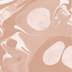 Creamy marble ink texture on watercolor paper background. Marble stone image. Bath bomb effect. Psychedelic biomorphic art.