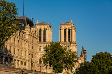 Fototapeta na wymiar Notre Dame de Paris after the fire
