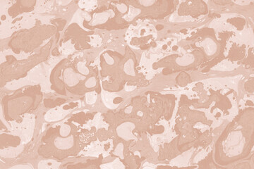 Creamy marble ink texture on watercolor paper background. Marble stone image. Bath bomb effect. Psychedelic biomorphic art.