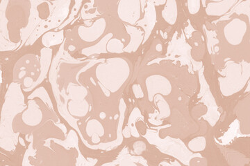 Creamy marble ink texture on watercolor paper background. Marble stone image. Bath bomb effect. Psychedelic biomorphic art.