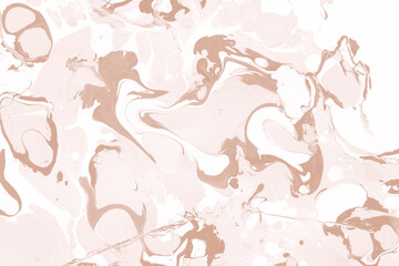 Creamy marble ink texture on watercolor paper background. Marble stone image. Bath bomb effect. Psychedelic biomorphic art.